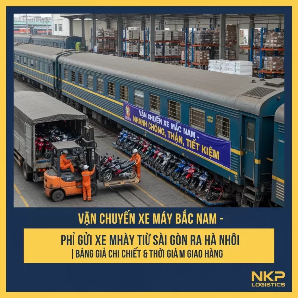 4. Toa tàu chuyên dụng chở xe máy Bắc Nam