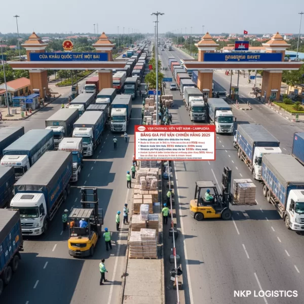 1. Cửa khẩu Mộc Bài - Bavet tấp nập