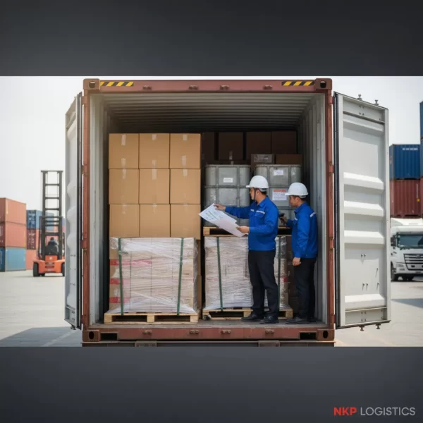 4.  Sơ đồ xếp hàng hóa trong container
