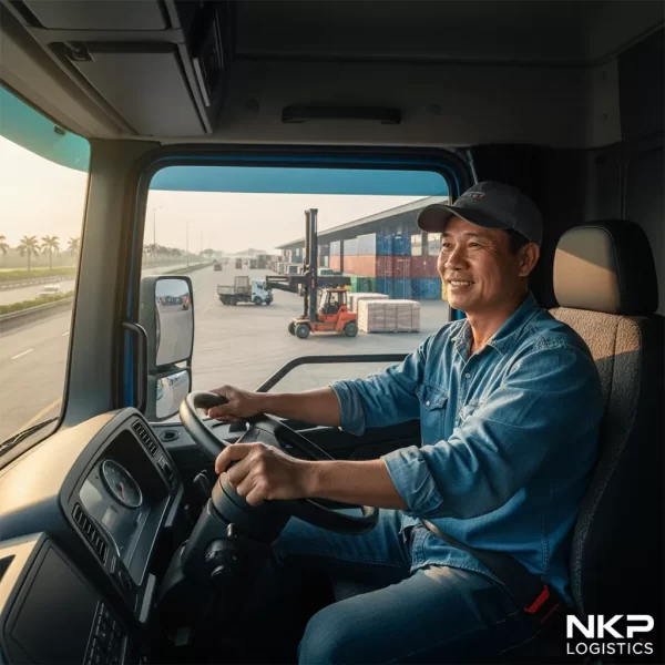 3. Tài xế tự tin sau vô lăng đầu kéo