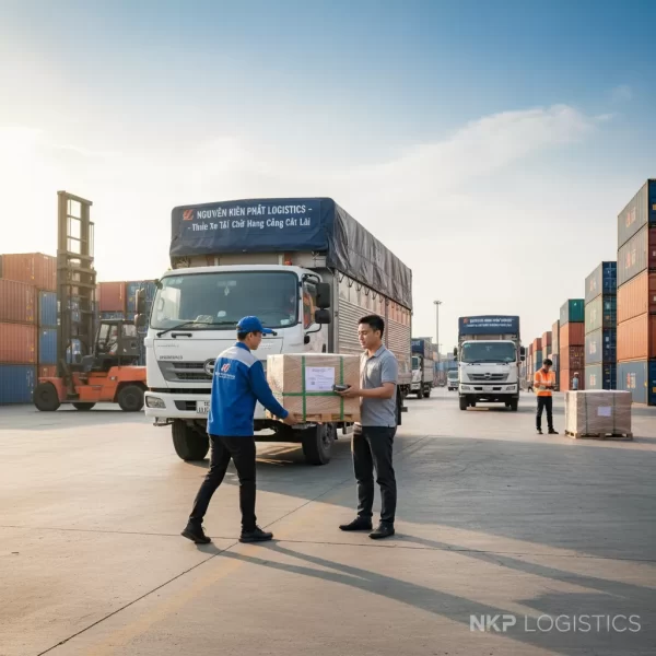 4. Tài xế bàn giao hàng hóa nhanh chóng cho khách