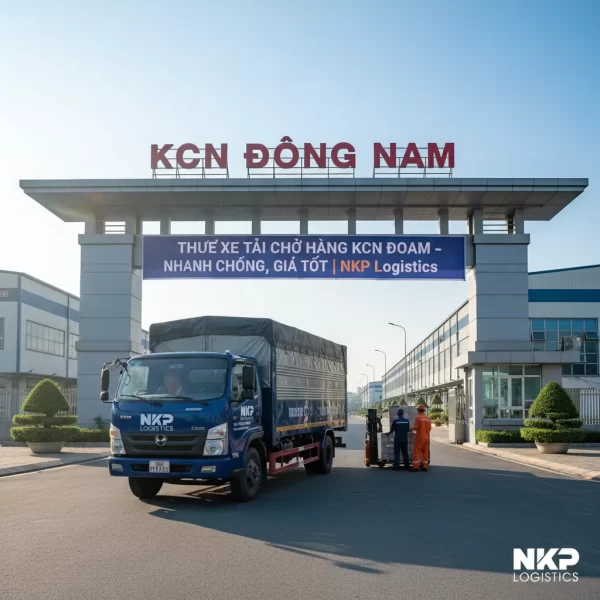 Thuê Xe Tải Chở Hàng KCN Đông Nam – Chở Hàng Nhanh, Giá Tốt | NKP Logistics