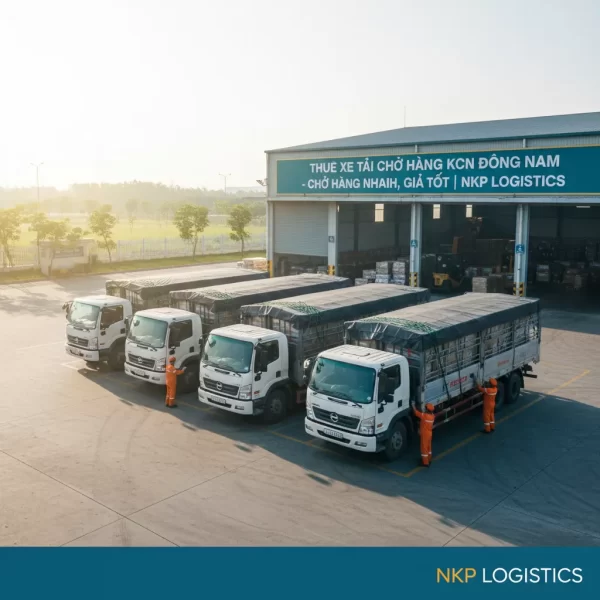 3. Đội xe tải chở hàng đa tải trọng sẵn sàng xuất phát