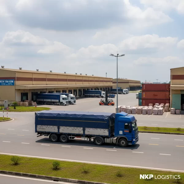 3. Xe tải lăn bánh trên cung đường KCN