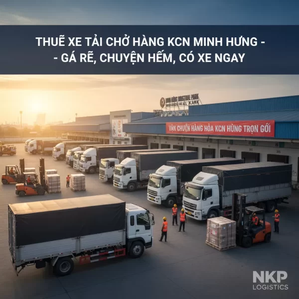4. Vận chuyển hàng hóa KCN Minh Hưng trọn gói