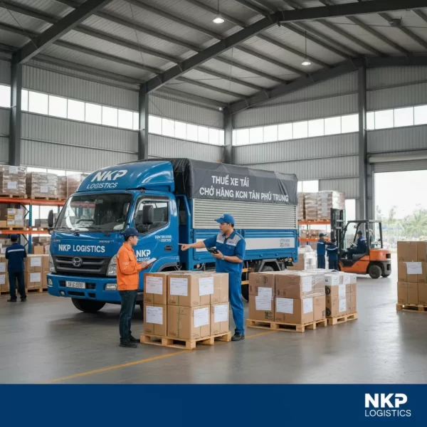 3. Tài xế bàn giao hàng tại nhà xưởng