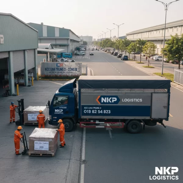 1. Xe tải NKP chở hàng KCX Linh Trung 2