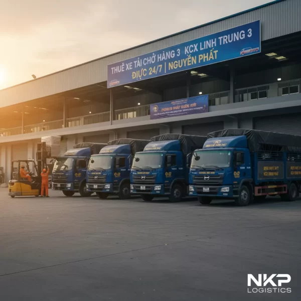 4. Dàn xe tải sẵn sàng phục vụ 24/7