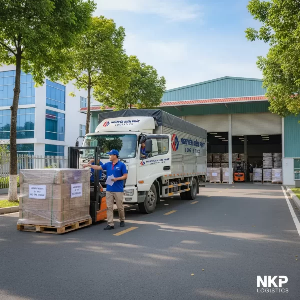 2. Tài xế vận chuyển hàng hóa nhanh vào khu chế xuất