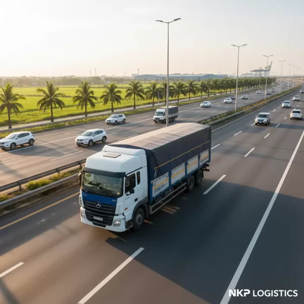 3.  Xe tải lướt nhanh trên cao tốc Biên Hòa - Vũng Tàu