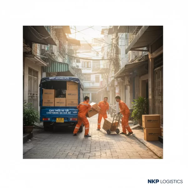 3. Vận chuyển hàng trong hẻm nhỏ Quận 4