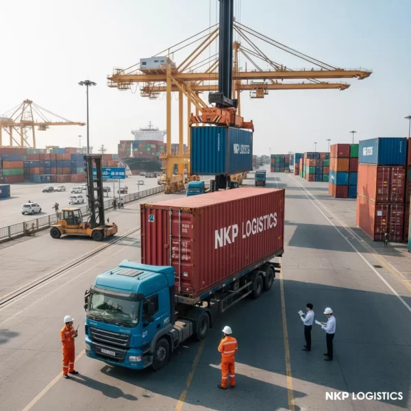 2. Bàn giao container chuyên nghiệp