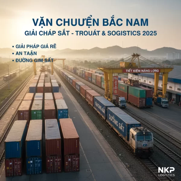 Dựa trên tiêu đề "Vận Chuyển Bắc Nam Bằng Đường Sắt – Giải Pháp Giá Rẻ & An Toàn 2025", đây là 5 từ khóa ảnh độc đáo và gợi hình: