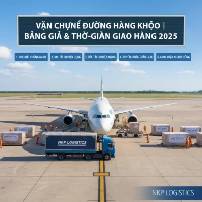 Dựa trên tiêu đề "Vận Chuyển Đường Hàng Không | Bảng Giá & Thời Gian Giao Hàng 2025", đây là 5 từ khóa ảnh độc đáo:
