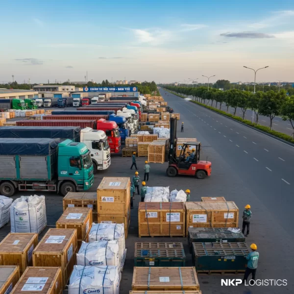 2.  Chành xe tập kết hàng công nghiệp Bắc Ninh đi Nam