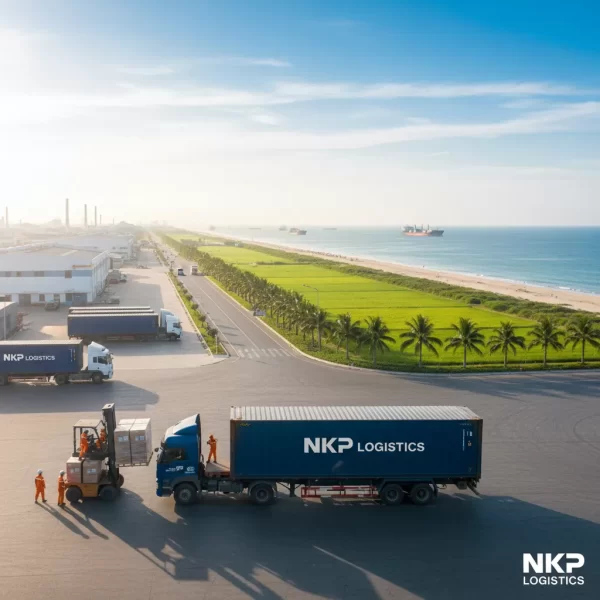 2.  Giao hàng từ khu công nghiệp tới biển