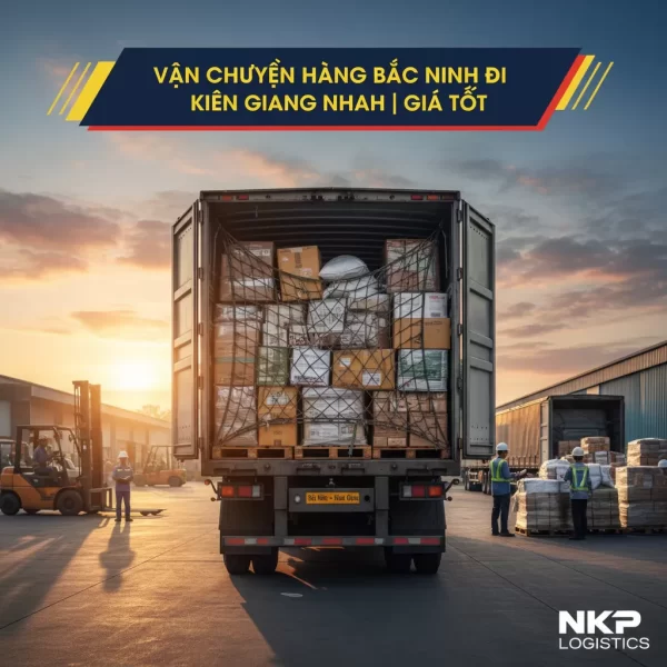 4.  Thùng xe tải đầy ắp hàng hóa