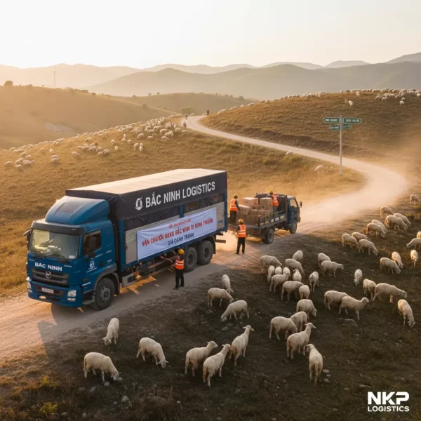 1.  Xe tải Bắc Ninh trên đồi cừu Ninh Thuận