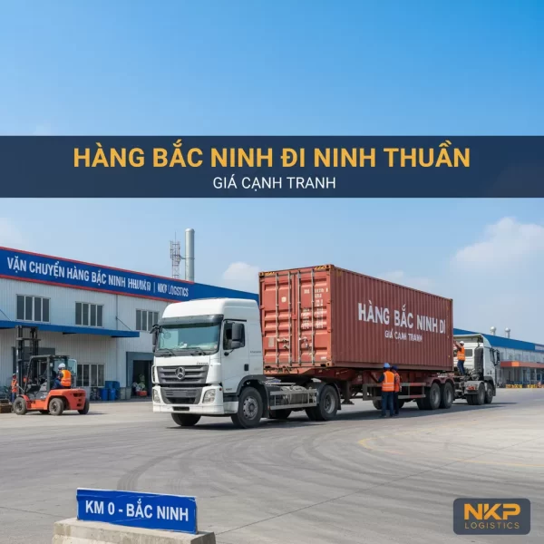 3.  Container xuất phát từ KCN Bắc Ninh đi Ninh Thuận