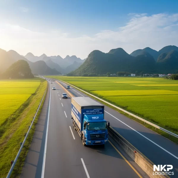 3.  Xe tải lướt nhanh trên cao tốc Bắc - Nam.