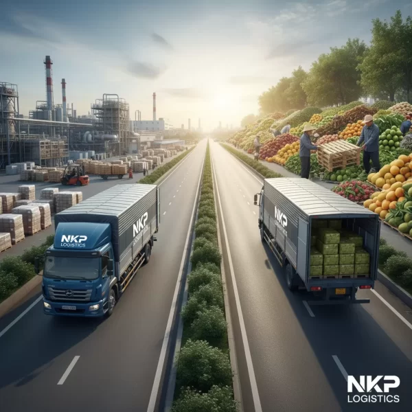 2.  Chuyến xe kết nối khu công nghiệp và vựa trái cây.