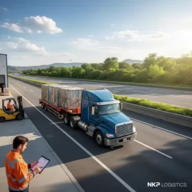 Dựa trên tiêu đề 'Vận Chuyển Hàng Bằng Mooc Sàn | An Toàn, Uy Tín', đây là 5 từ khóa ảnh độc đáo: