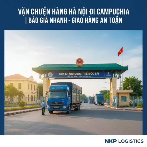 1. Xe tải qua cửa khẩu Mộc Bài