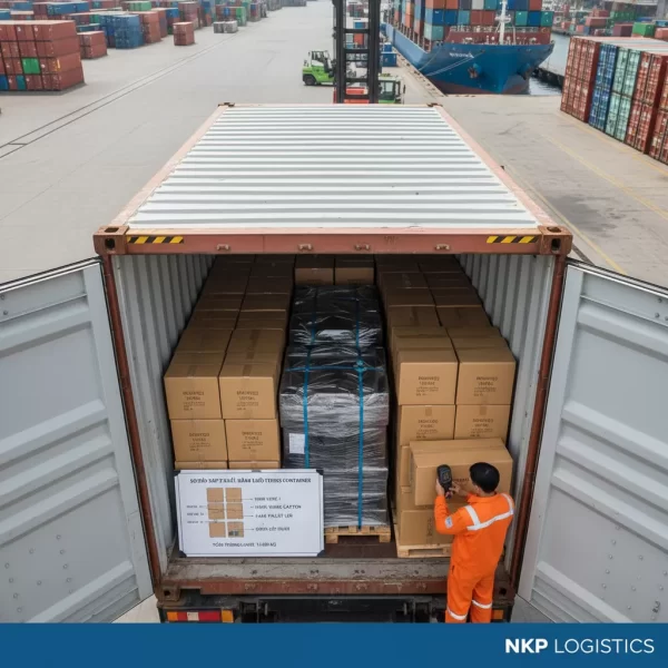 2. Sơ đồ sắp xếp hàng hóa trong container