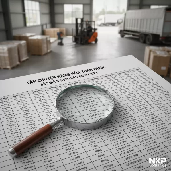 5. Kính lúp soi bảng cước vận chuyển