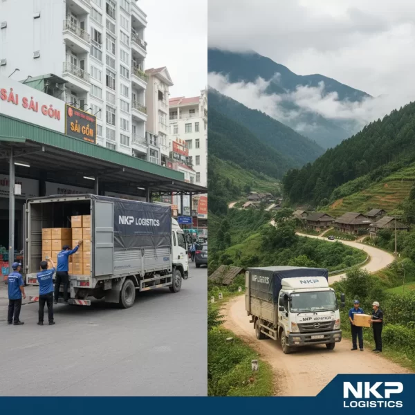 2. Hành trình kiện hàng từ thành thị đến núi non