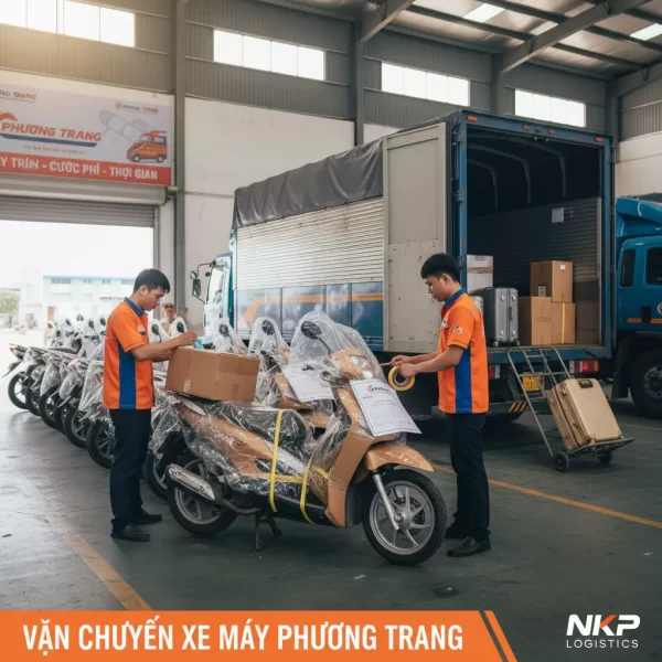 2. Bọc xe máy gửi đi tỉnh