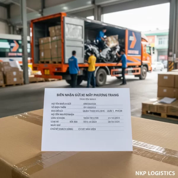 4. Biên nhận gửi xe máy Phương Trang