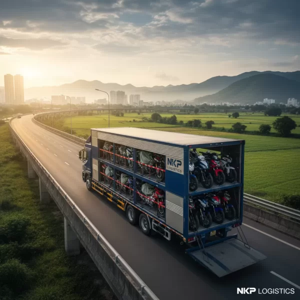 2. Xe tải chuyên dụng chở xe máy