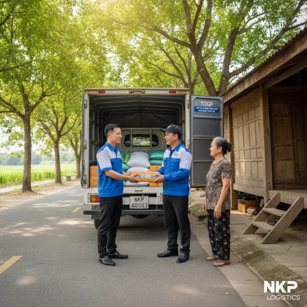 3. Tài xế giao nhận hàng tận tay tại Đồng Xoài