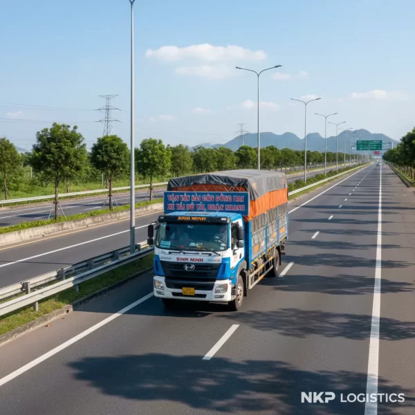 1. Xe tải Bình Minh trên cao tốc Long Thành