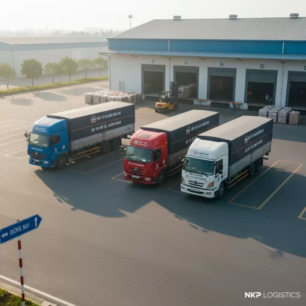 3. Đội xe tải đa dạng sẵn sàng xuất phát