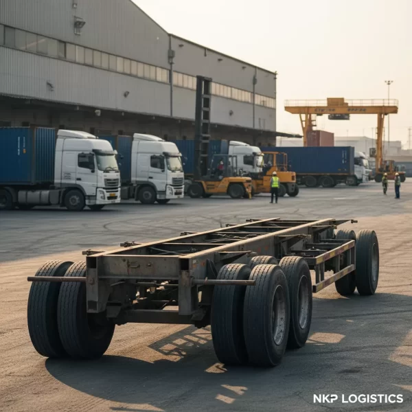 4.  Khung gầm sơ mi rơ mooc