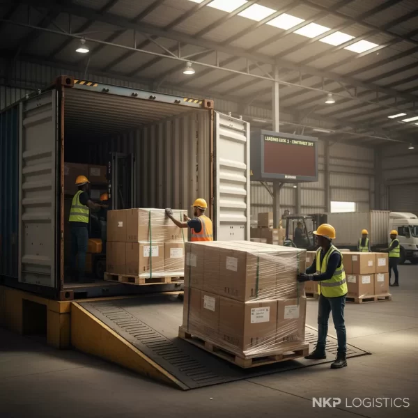 2.  Xếp hàng vào container 20 feet