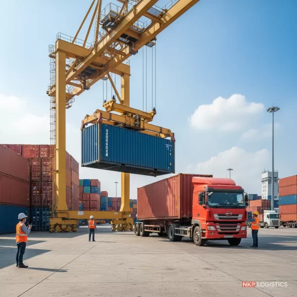 3.  Cẩu container 20 feet