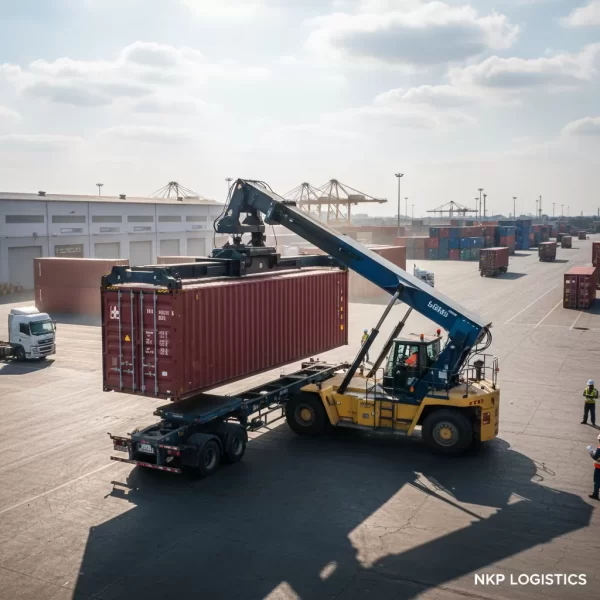 4. Xếp dỡ hàng hóa container 45 feet
