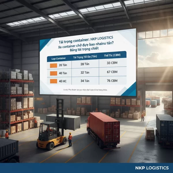 2. Infographic tải trọng container