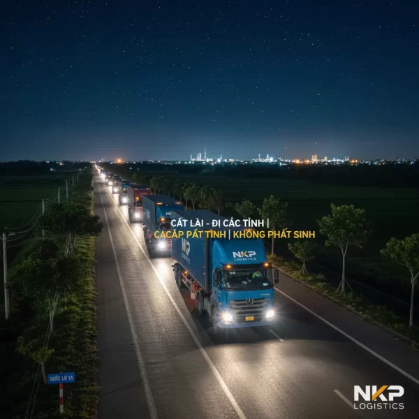 2. Chuyến xe container xuyên đêm