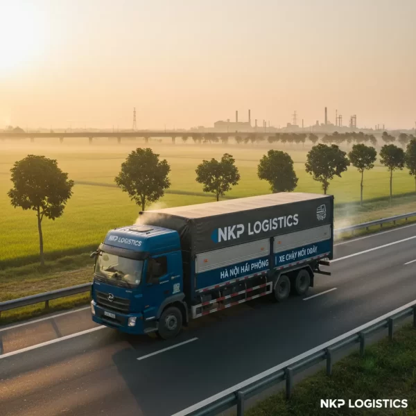 1. Xe tải lăn bánh lúc bình minh