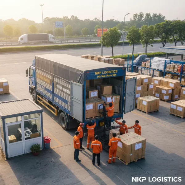 2. Bốc xếp hàng hóa lên xe tải