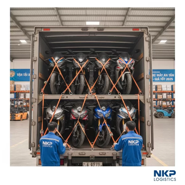 1. Chằng buộc xe máy chuyên nghiệp